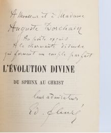 SCHURE : L'évolution divine du Sphinx au Christ  - Autographe, Edition Originale - Edition-Originale.com