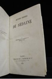 SEDAINE : Oeuvres choisies - Edition-Originale.com