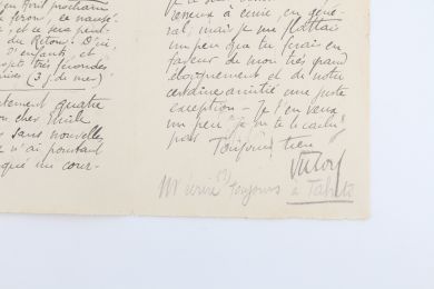 SEGALEN : Double lettre autographe signée adressée à Emile Mignard : 