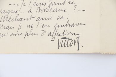SEGALEN : Lettre autographe signée adressée à Emile Mignard évoquant les Immémoriaux : 