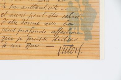 SEGALEN : Lettre autographe signée envoyée depuis San Francisco adressée à Emile Mignard sur papier bois asiatique - Autographe, Edition Originale - Edition-Originale.com