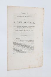 SILVESTRE DE SACY : Notice sur la vie et les ouvrages de M. Abel Rémusat - Edition Originale - Edition-Originale.com