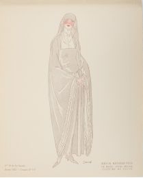 Soeur bénédictine de Rome (XVIIIe siècle) (Costume de veuve) (Croquis N°VII, La Gazette du Bon ton, 1922 n°10) - Prima edizione - Edition-Originale.com
