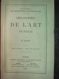 TAINE : Philosophie de l'art en Italie - Erste Ausgabe - Edition-Originale.com