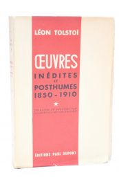 TOLSTOI : Oeuvres inédites et posthumes (1850-1910) - Erste Ausgabe - Edition-Originale.com
