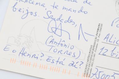 TORRES : Carte postale autographe signée adressée à sa traductrice en français Alice Raillard - Libro autografato, Prima edizione - Edition-Originale.com