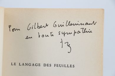 TREZ : Le langage des feuilles - Autographe, Edition Originale - Edition-Originale.com
