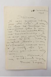 TROYAT : Lettre autographe signée à propos d'informations concernant Dostoïevsky en vue de l'écriture d'une biographie  - First edition - Edition-Originale.com
