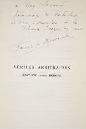 UNAMUNO : Vérités arbitraires (Espagne contre Europe) - Libro autografato, Prima edizione - Edition-Originale.com