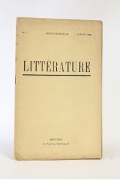 VACHE : Littérature N°5 - Edition Originale - Edition-Originale.com
