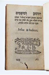 VATABLE : [BIBLE HEBRAIQUE] [ESTIENNE] Iosue & Iudices (Livre de Josué et Les juges) - Edition-Originale.com