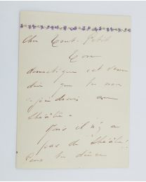VIVIEN : Lettre autographe signée de Renée Vivien et Hélène de Zuylen adressée à Natalie Clifford Barney : 