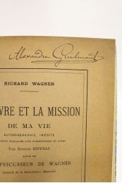 WAGNER : L'oeuvre et la mission de ma vie, autobiographie inédite - Signed book, First edition - Edition-Originale.com