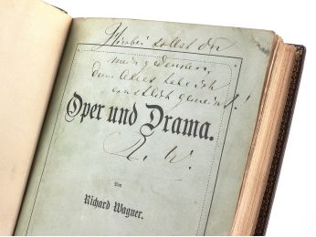 WAGNER : Oper und Drama - Signiert, Erste Ausgabe - Edition-Originale.com