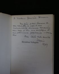 WEISS : Dernières voluptés - Signed book, First edition - Edition-Originale.com