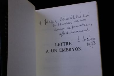 WEISS : Lettre à un embryon - Signed book, First edition - Edition-Originale.com