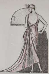 WORTH : Une robe du soir de Worth (pl.39, La Gazette du Bon ton, 1920 n°5) - First edition - Edition-Originale.com