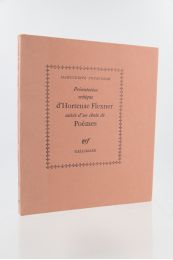 YOURCENAR : Présentation critique d'Hortense Flexner suivie d'un choix de poèmes - Erste Ausgabe - Edition-Originale.com