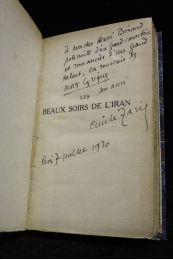 ZAVIE : Les beaux soirs de l'Iran - Signed book, First edition - Edition-Originale.com