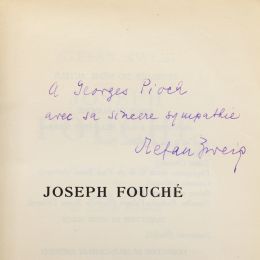 ZWEIG : Joseph Fouché - Signed book, First edition - Edition-Originale.com