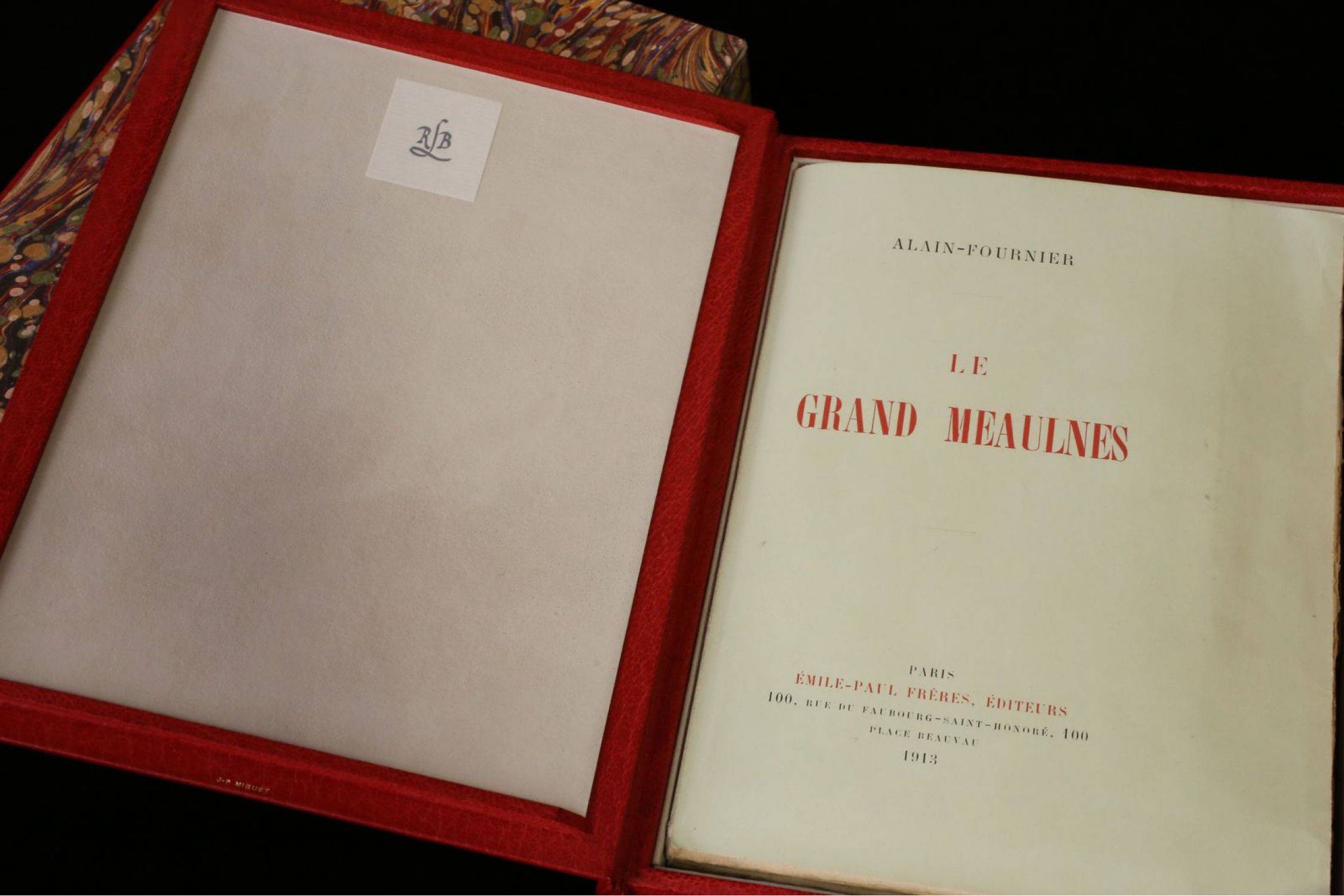 Alain Fournier Le Grand Meaulnes Signed Book First