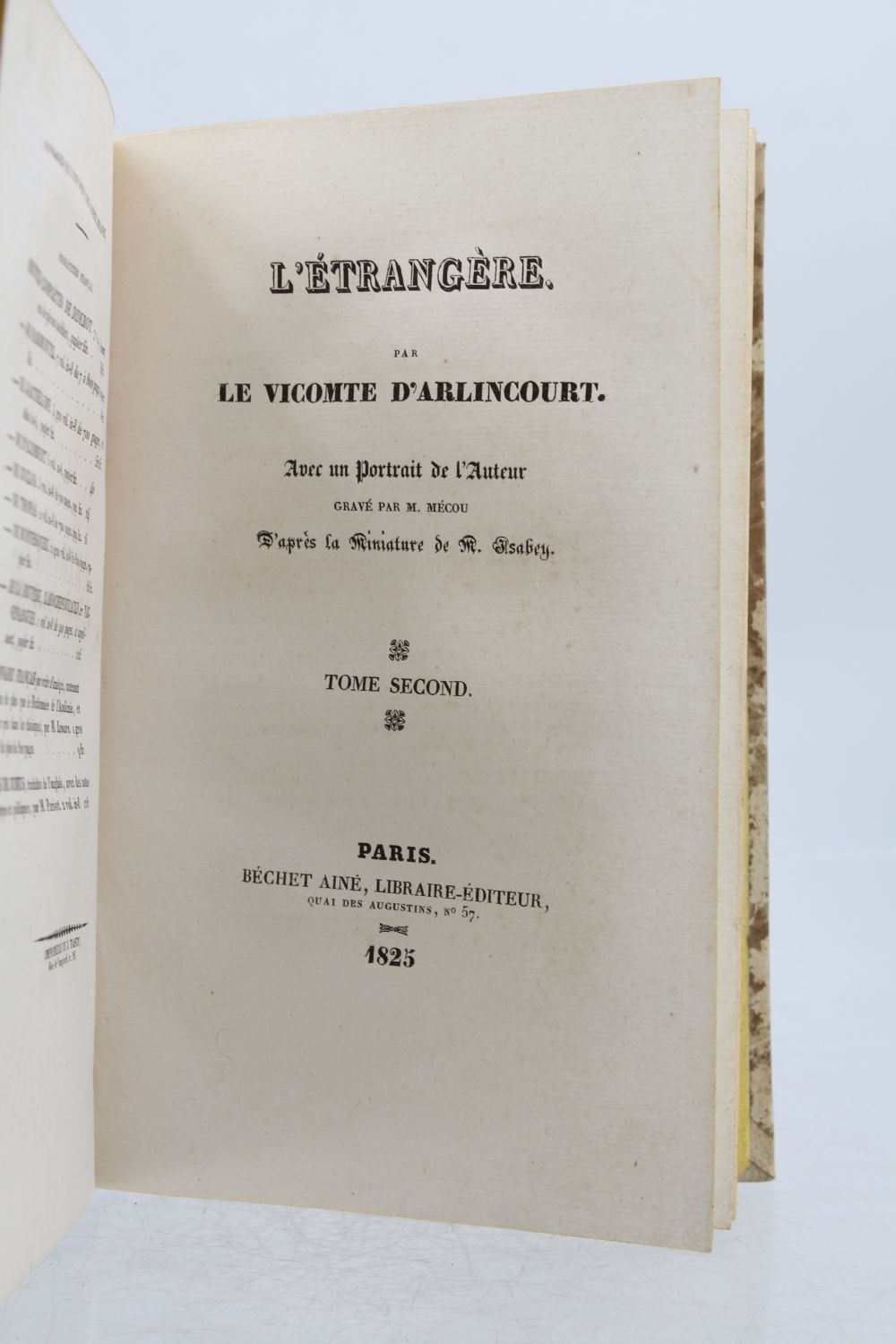ARLINCOURT : L'étrangère - First edition - Edition-Originale.com