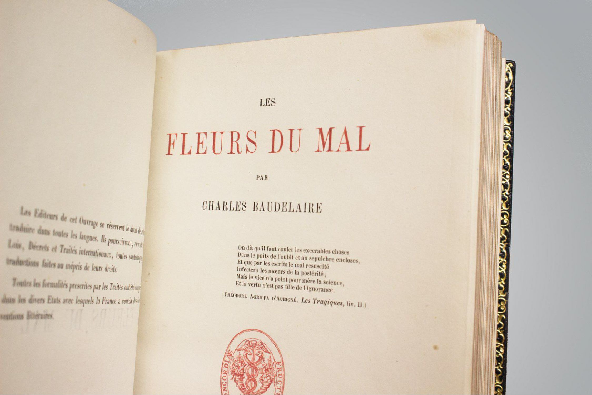 BAUDELAIRE : Les fleurs du mal - Edition Originale - Edition-Originale.com
