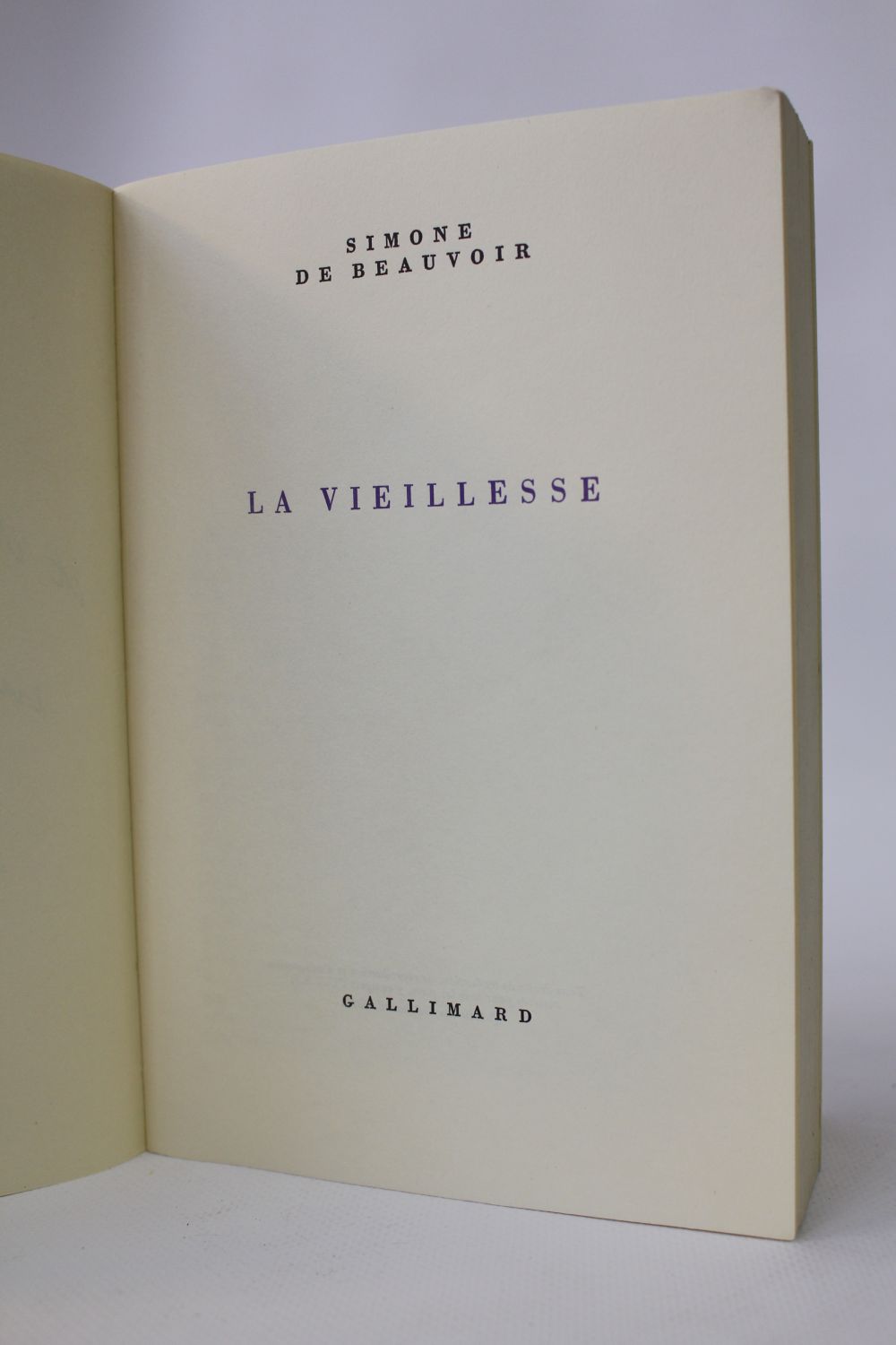 BEAUVOIR : La vieillesse - Signed book, First edition - Edition ...