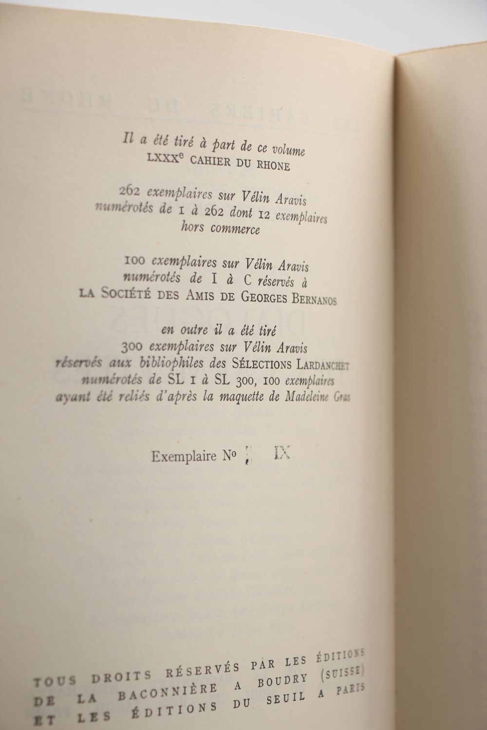 BERNANOS : Dialogue des Carmélites - First edition - Edition-Originale.com