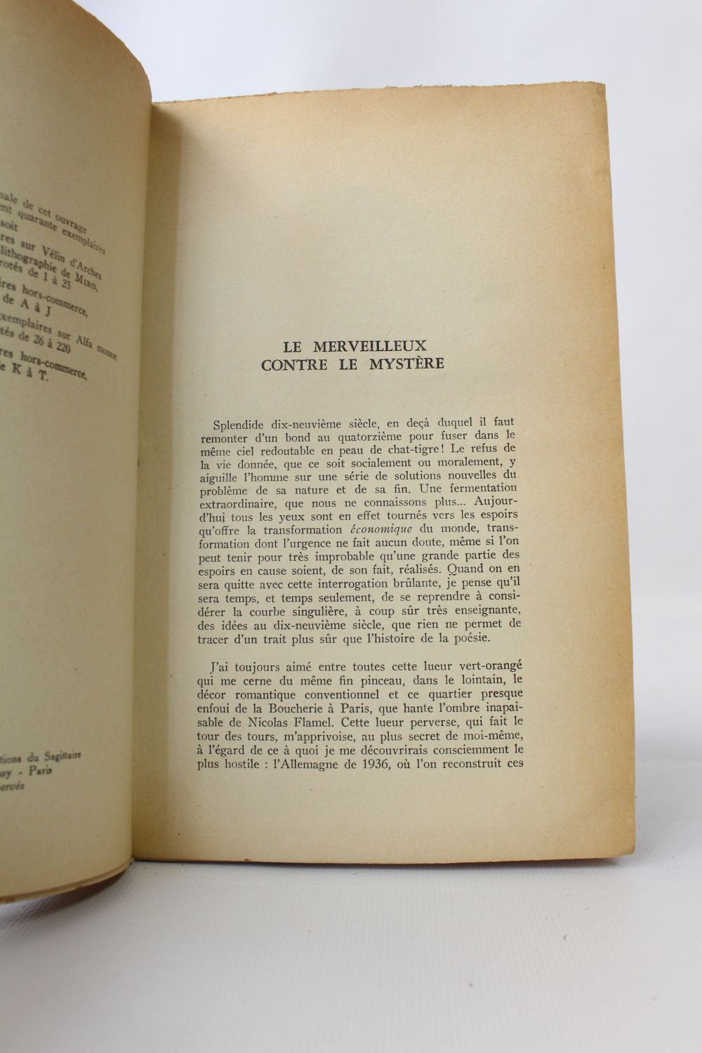 BRETON : La clé des champs - Signed book, First edition - Edition ...