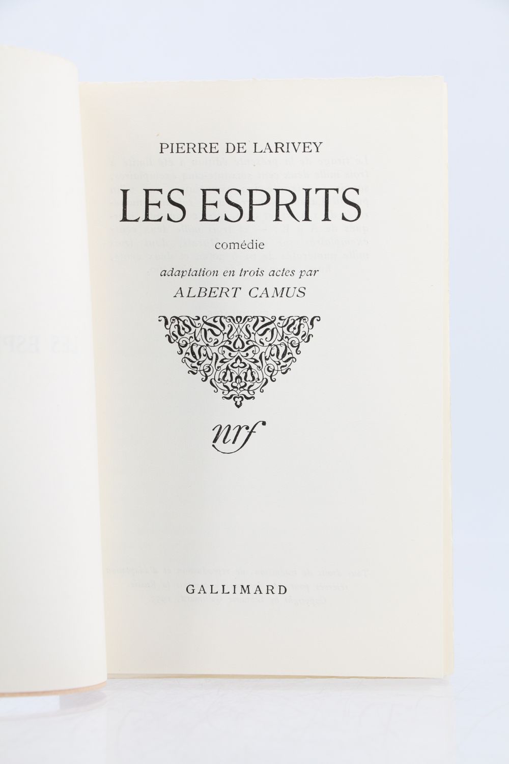 CAMUS : Les Esprits - First edition - Edition-Originale.com