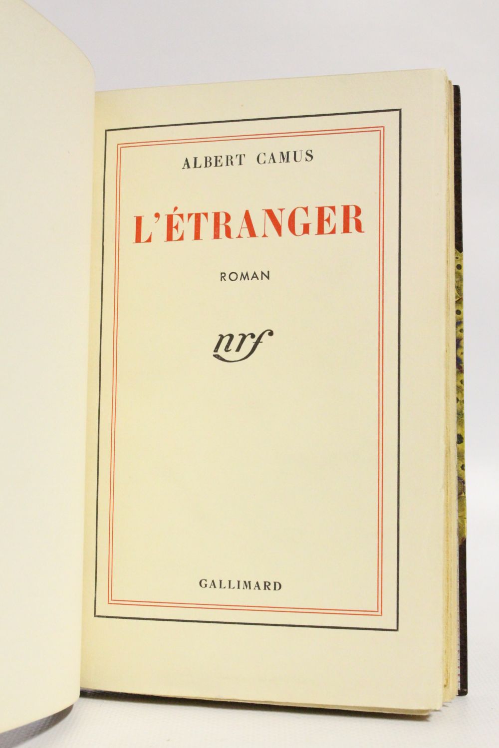CAMUS : L'Etranger - First edition - Edition-Originale.com