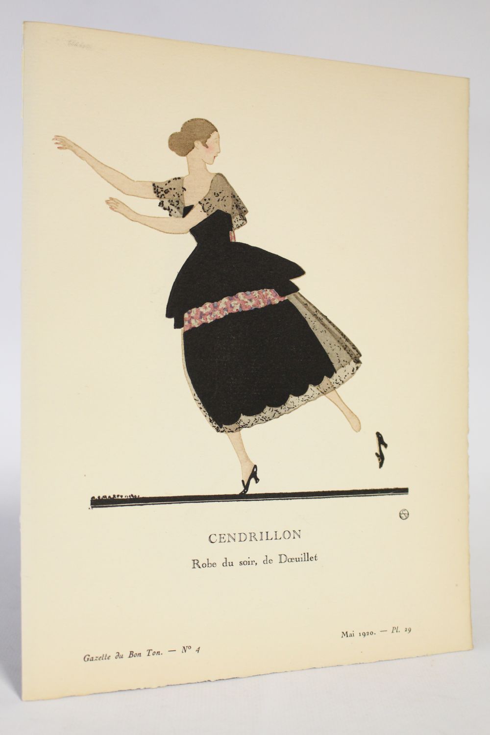 DOEUILLET : Cendrillon. Robe du soir de Doucet (pl.29, La Gazette du Bon  ton, 1920 n