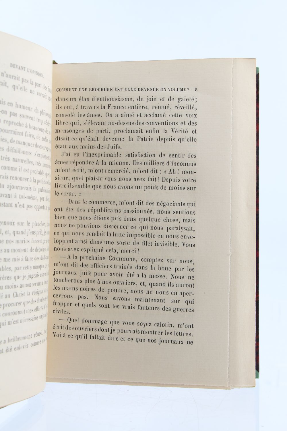 La France juive devant l'opinion ; ouvrage prophétique pour un temps  lointain ? (1891) - Edouard Drumont - Saint-remi - Grand format - La Boîte  à Livres TOURS