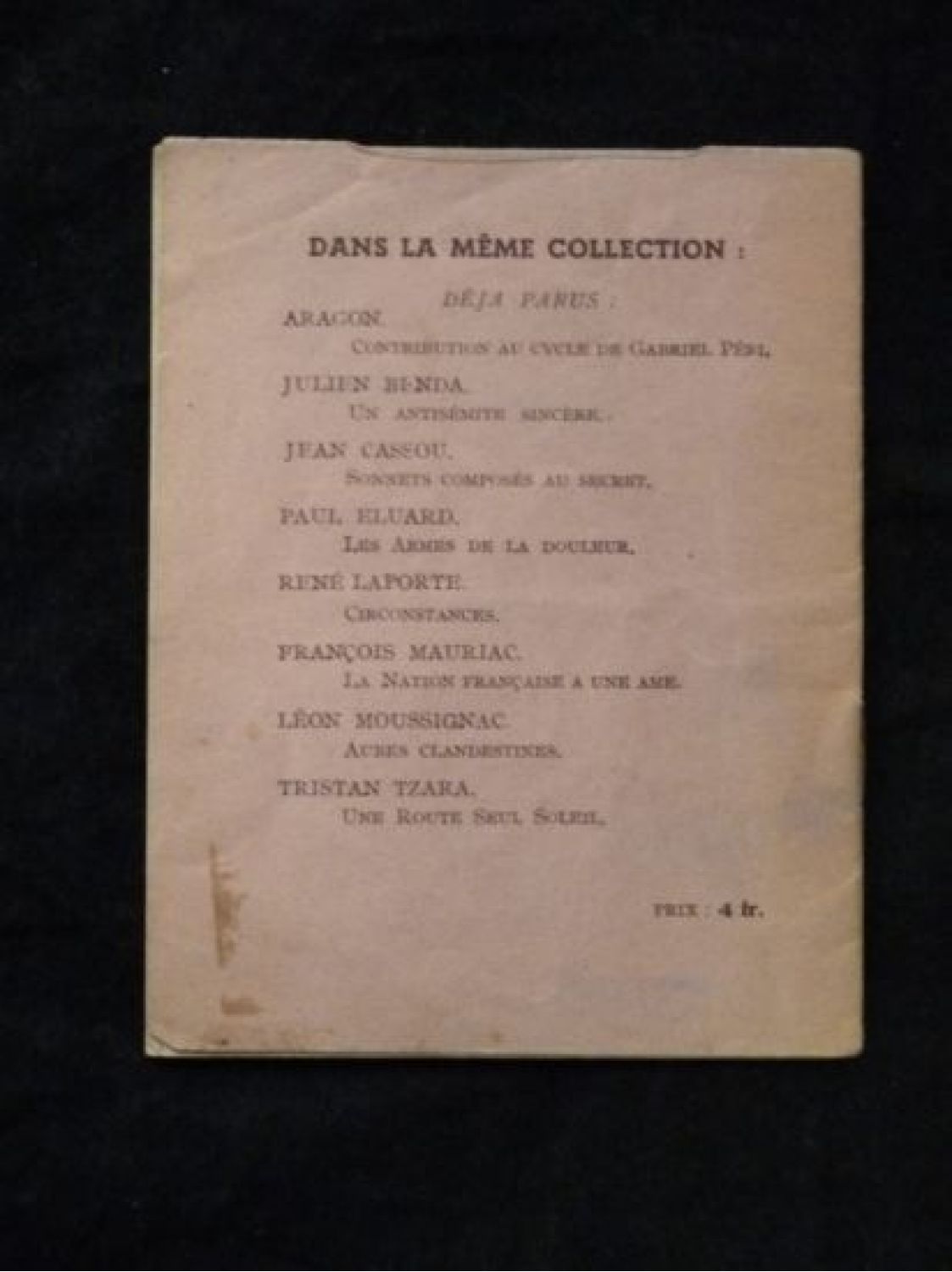 ELUARD : Les armes de la douleur - First edition - Edition-Originale.com