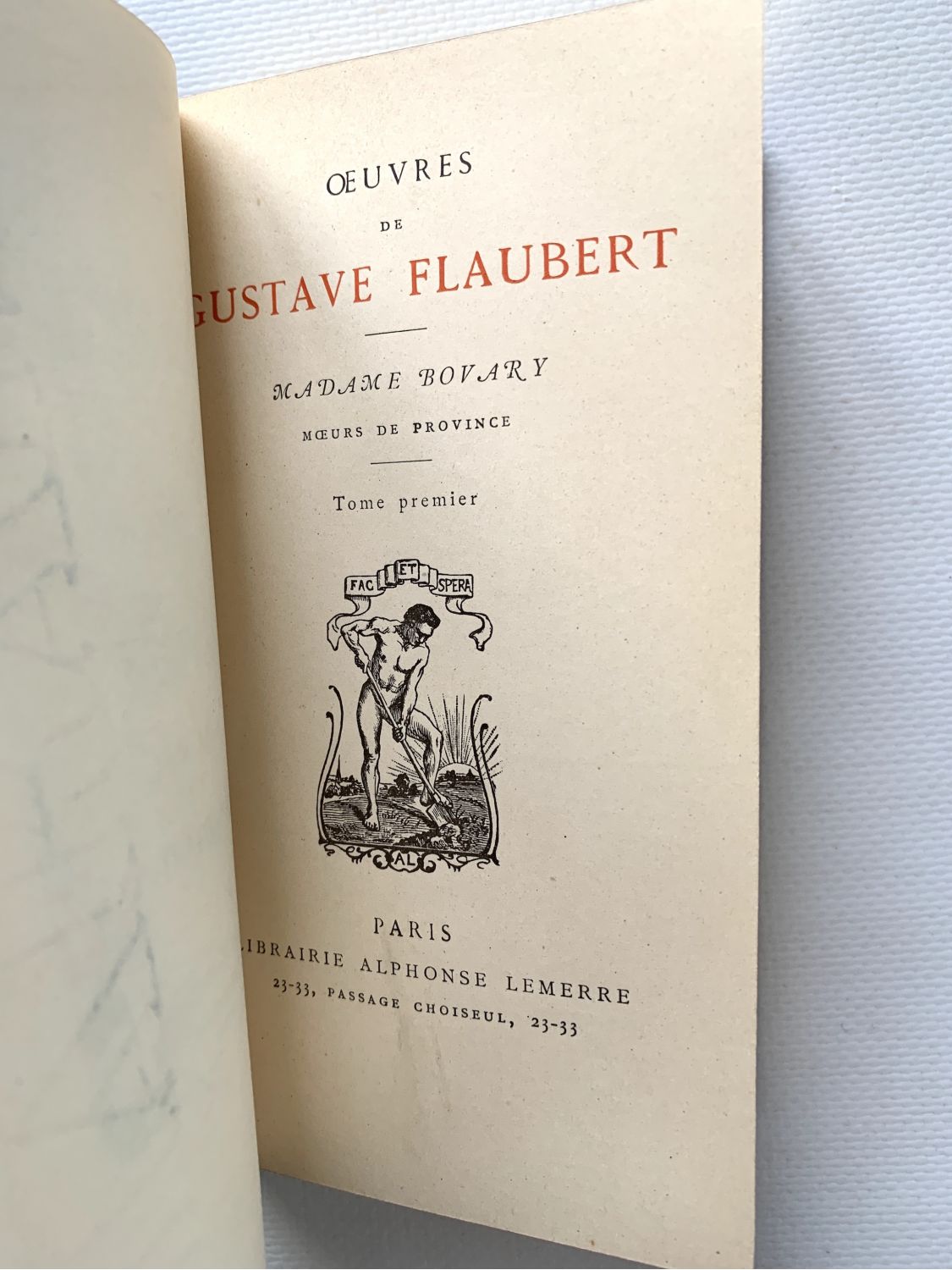 FLAUBERT : Madame Bovary - Edition-Originale.com