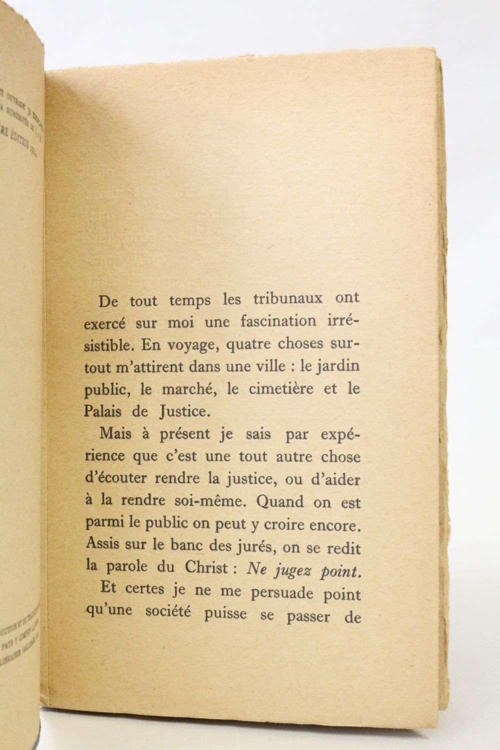 GIDE : Souvenirs de la cour d'assises - Signed book, First edition ...