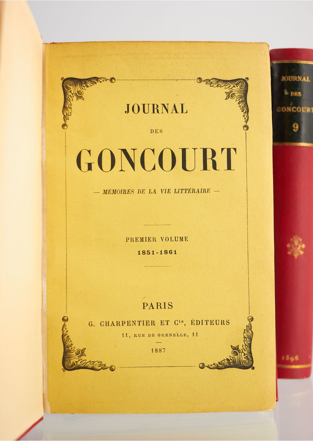 GONCOURT : Journal des Goncourt. Mémoires de la vie
