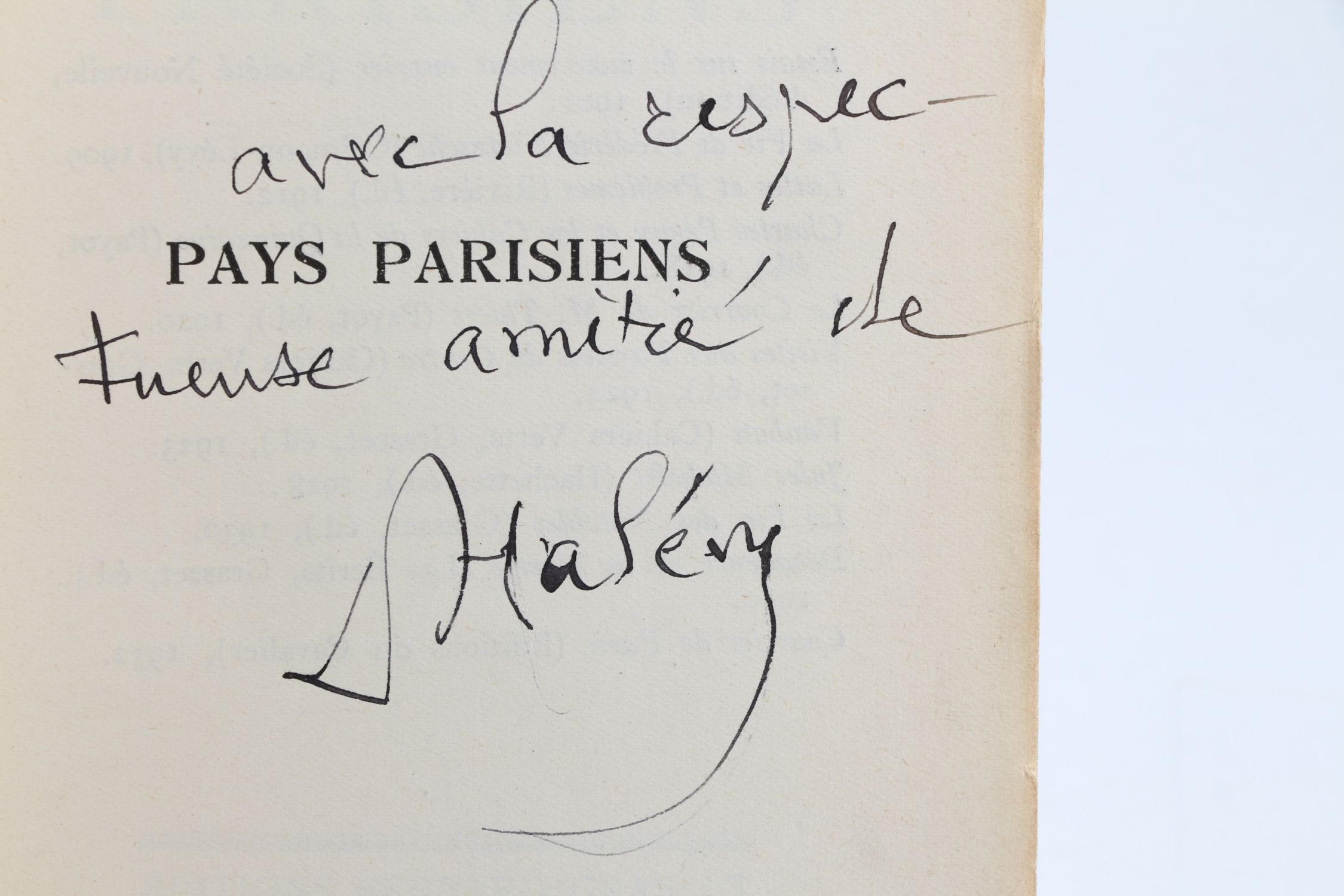 HALEVY : Pays parisiens - Signed book, First edition - Edition ...