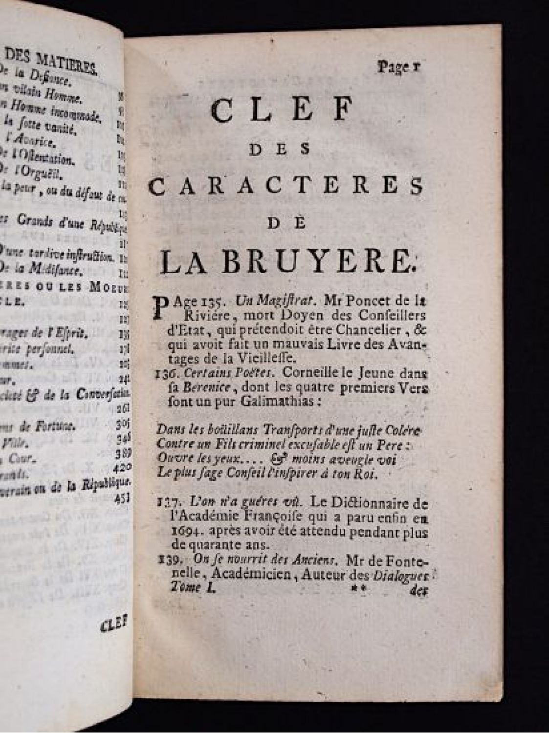 LA BRUYERE Les caracteres de Theophraste avec les caracteres ou les moeurs de ce siècle