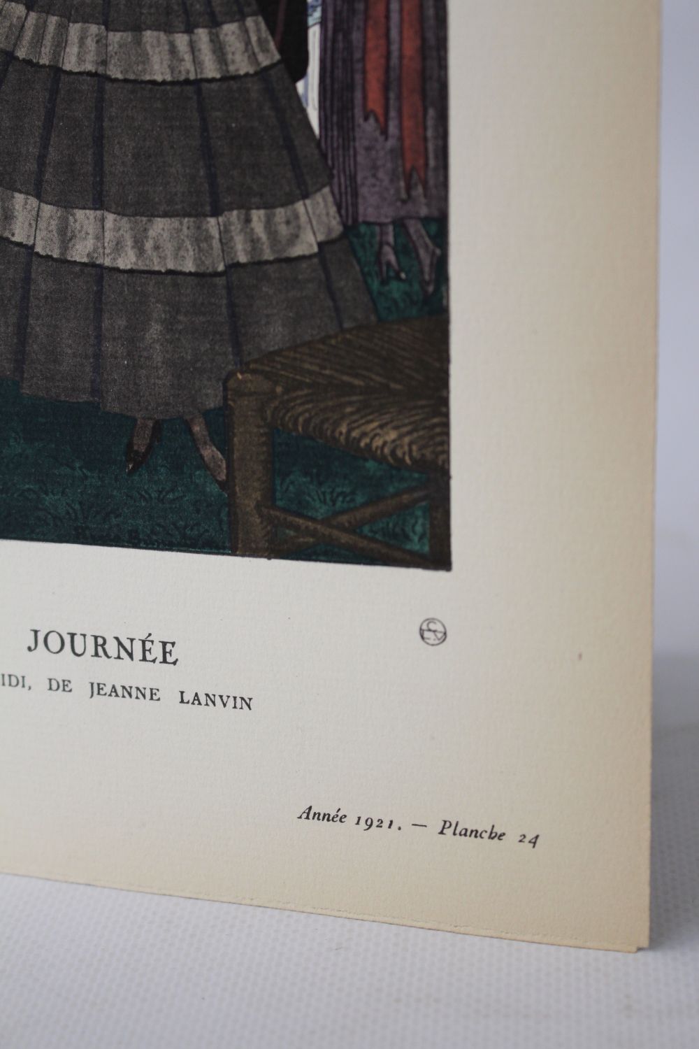 LANVIN : Belle journée. Robe d'après-midi de Jeanne Lanvin (pl.24, La  Gazette du Bon