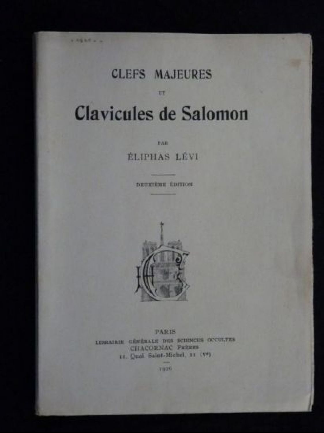Overtekenen Absorberen Verwacht het LEVI : Clefs majeures et clavicules de Salomon - First edition -  Edition-Originale.com