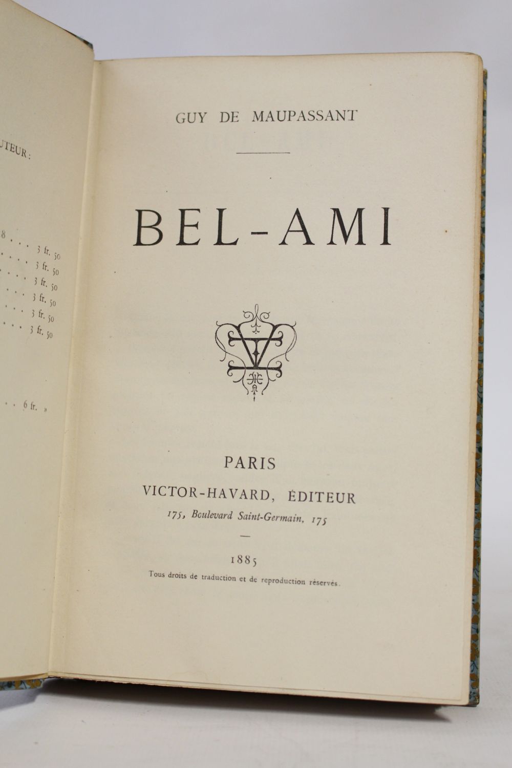 Maupassant Bel Ami Edition Originale Edition