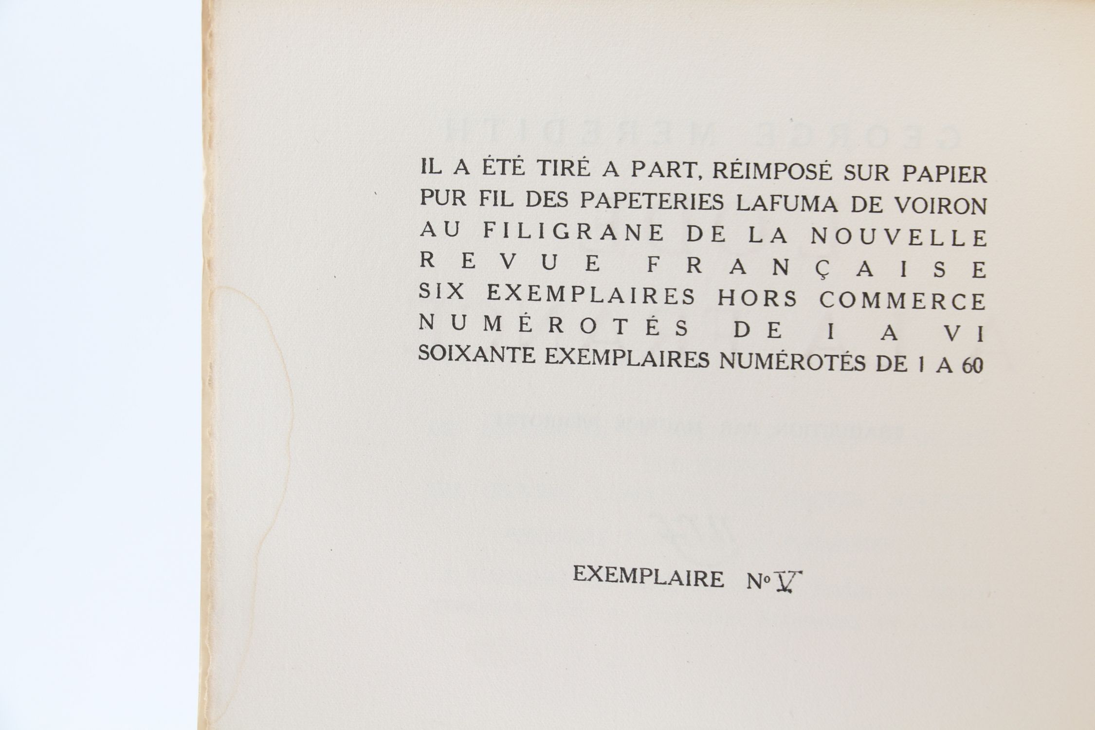 MEREDITH : L'ode à la France - First edition - Edition-Originale.com