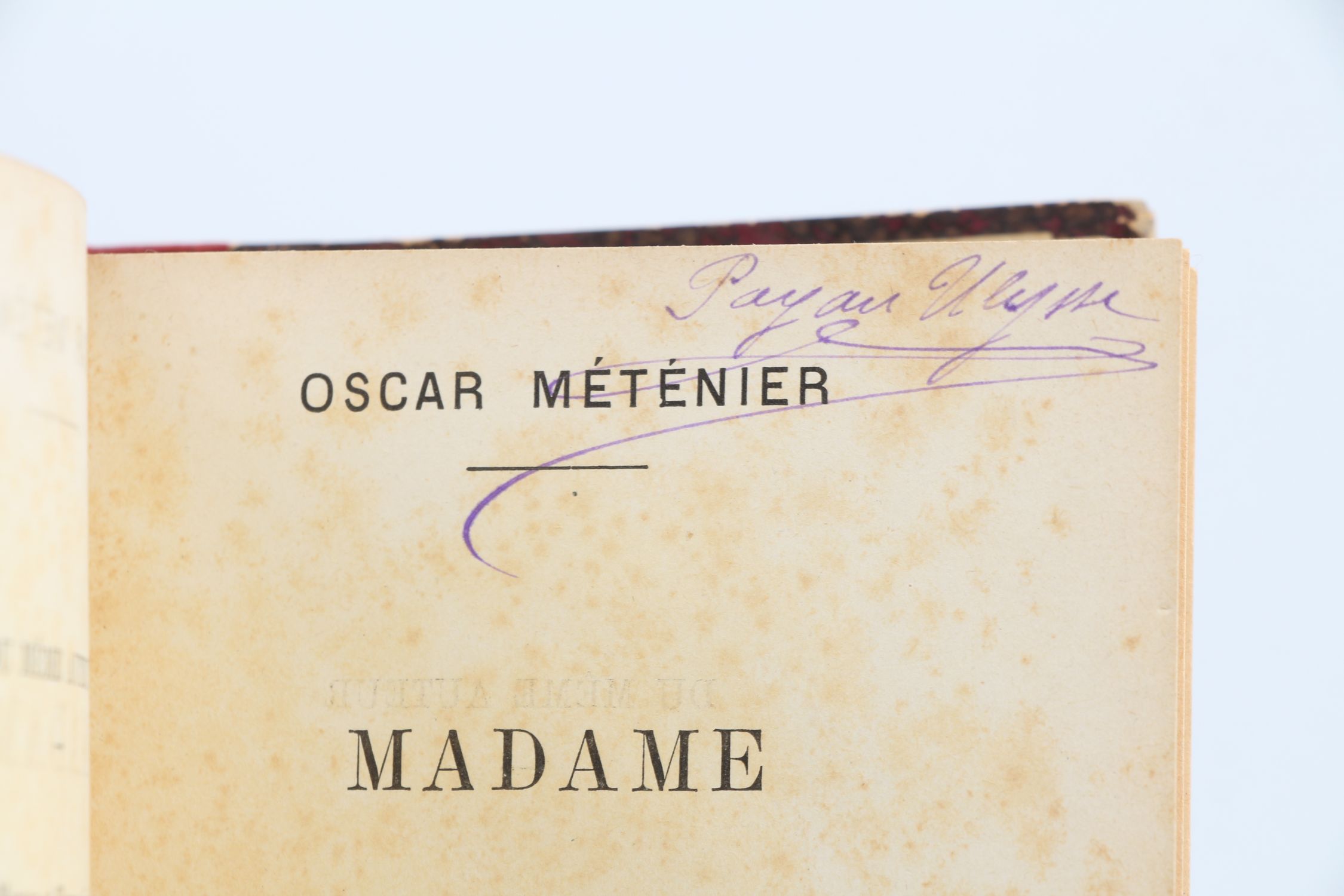 METENIER : Madame La boule - Edition Originale 