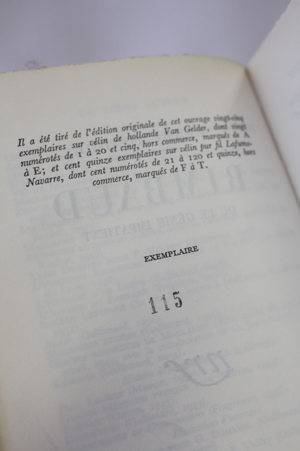 MONDOR : Rimbaud ou le génie impatient - First edition - Edition ...