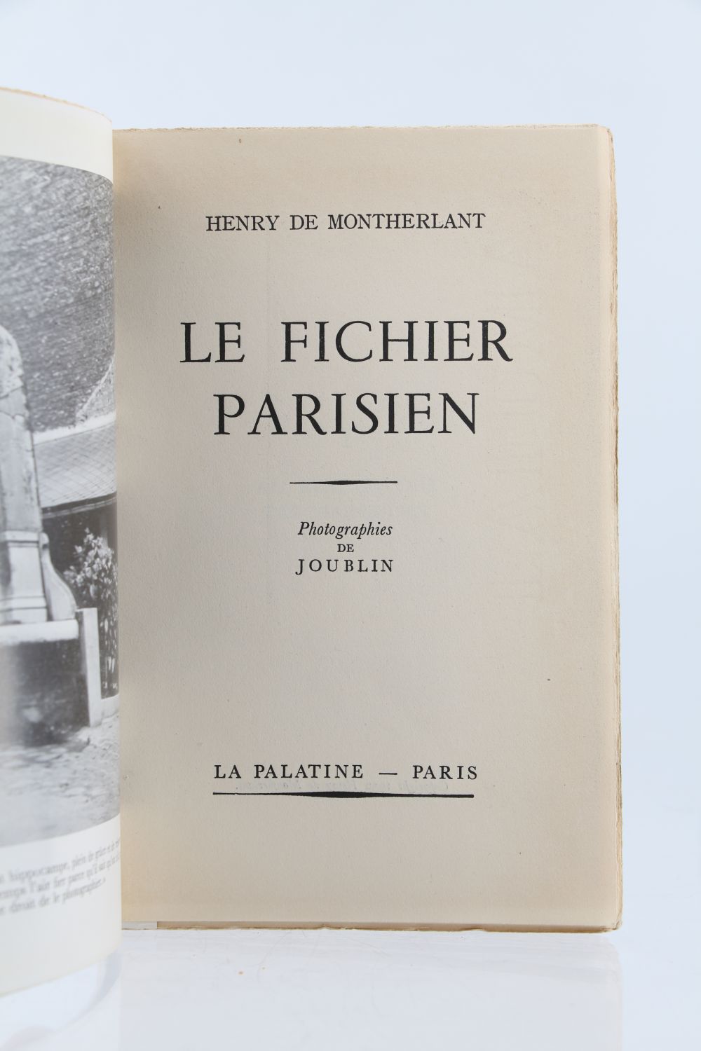 MONTHERLANT : Le Fichier parisien - First edition - Edition-Originale.com