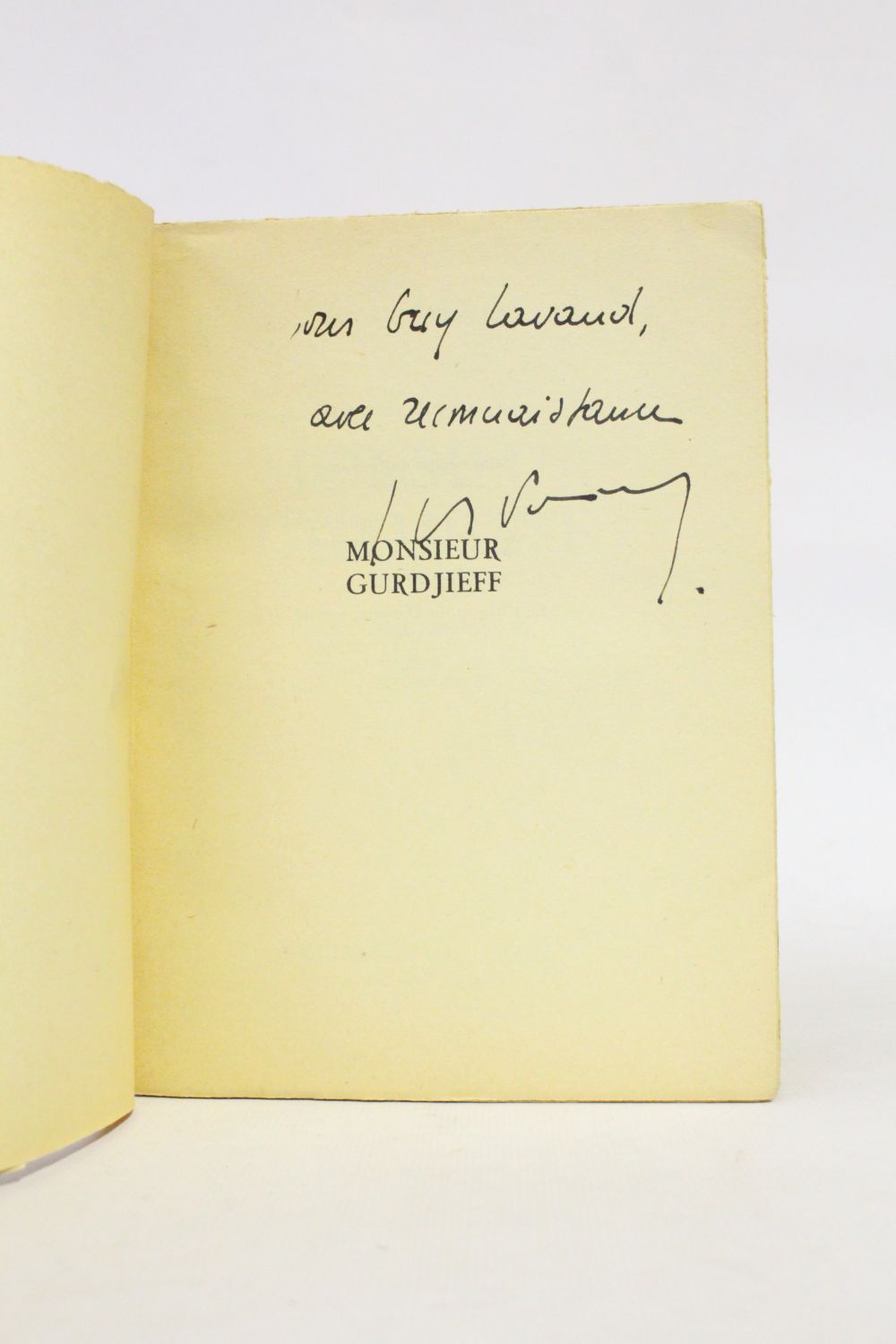 PAUWELS : Monsieur Gurdjieff - Libro autografato, Prima edizione