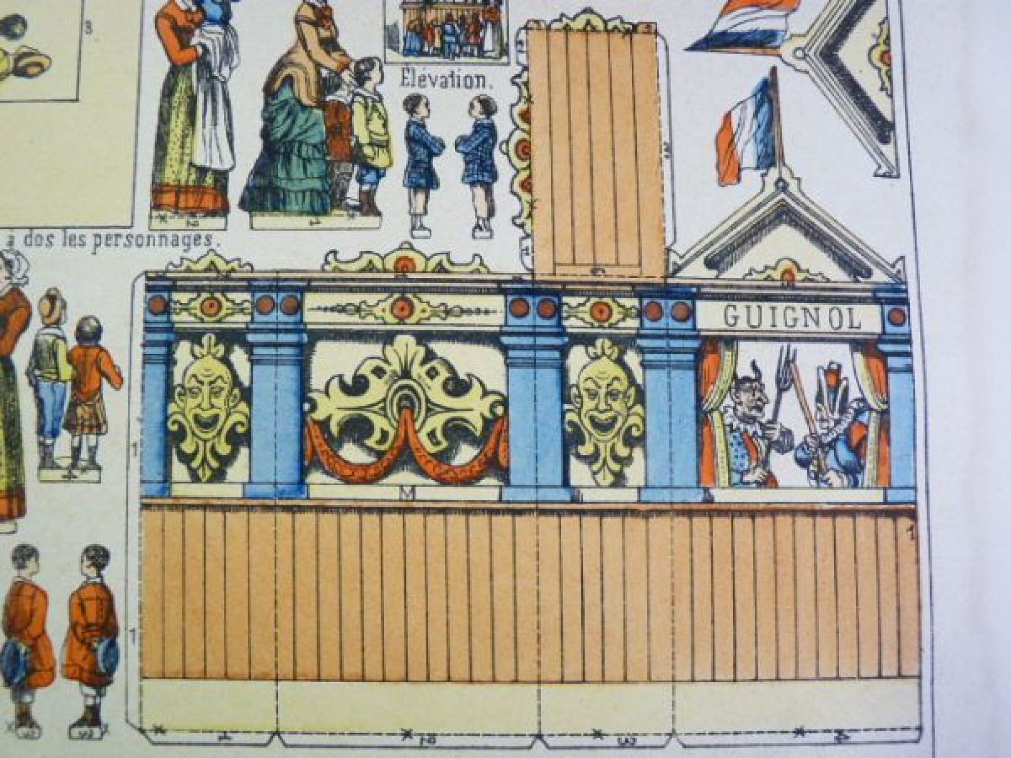 Imagerie D’Epinal No 1335 Château de Brissac Petites Constructions paper model 