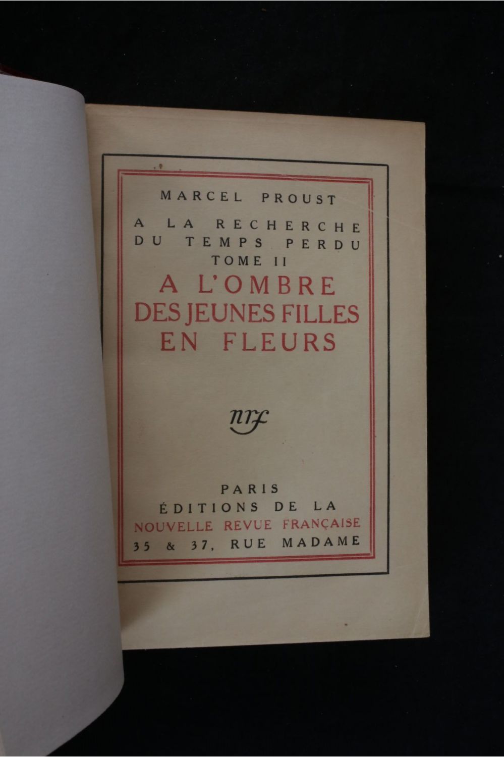 PROUST : A la recherche du temps perdu - Signed book, First edition ...